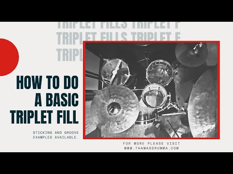How To Do A Basic Triplet Fill | Drums Fills intermediate | Drum Fill Tutorial