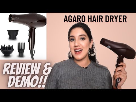 Agaro Hair Dryer Review & Demo| HD-1120 2000 Watts |...