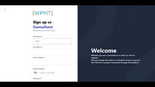 WPYiT sign up tutorial