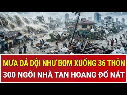 Mưa đá ‘dội như bom’ xuống 36 thôn: Xót xa cảnh tượng 300 ngôi nhà tan hoang đổ nát