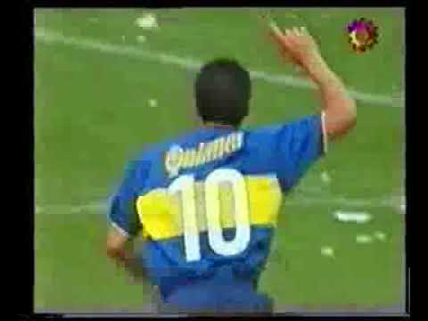 1er. Gol de Riquelme a Velez (Boca 3-Velez 1 22-10-2000)