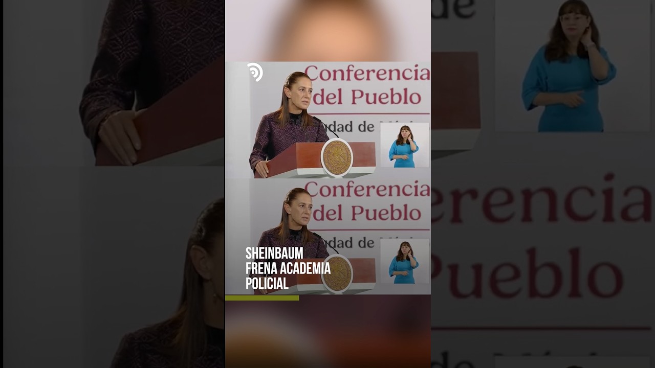 Sheinbaum cuestiona academia policial 🚨👮‍♂️