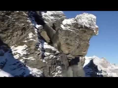 Spektakulär: 2000 Kubikmeter Gestein brechen aus Felsen