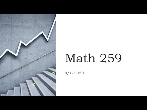 MATH259 09/01/2020