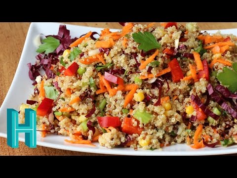 How to Make Rainbow Quinoa Salad Recipe |  Hilah Cooking