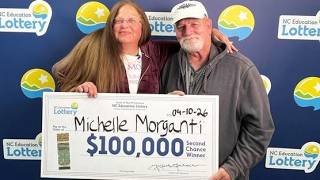 Michelle Morganti - Lottery scholarship recipient & $100,000 Second Chance Drawing winner