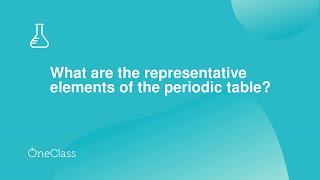 What are the representative elements of the periodic table?