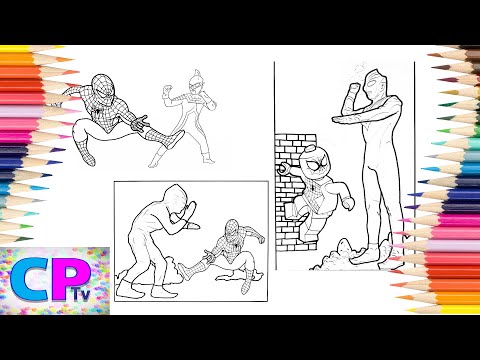 Ultraman vs Spiderman Coloring,Two Superheroes Against Each Other,Unknown Brain-Why Do I?(NCS Music)