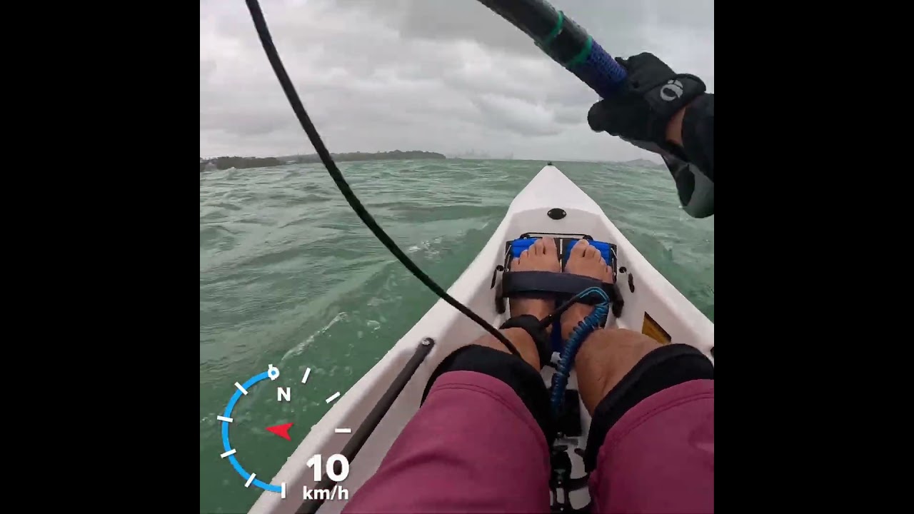 Little downwind - NK Breeze surfski #surfski #goprohero11 #auckland #paddlers