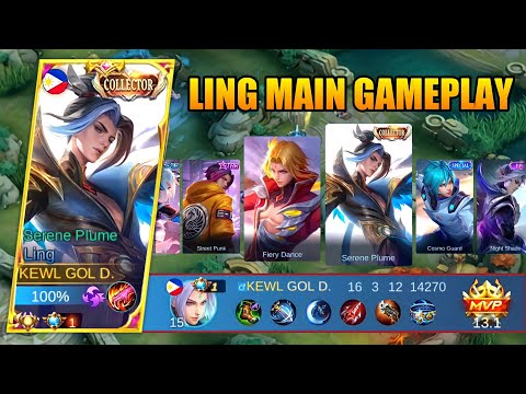 TOP GLOBAL LING MAIN GAMEPLAY 2022 | MLBB