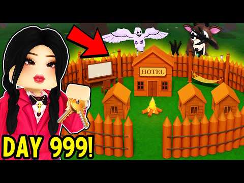 I Built The Most AESTHETIC HOTEL BASE in 99 NIGHTS IN THE FOREST! (Roblox)