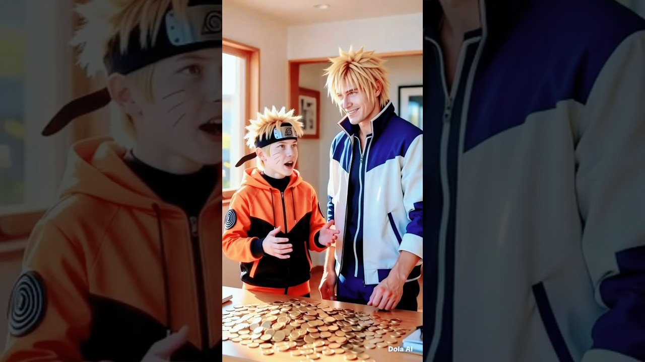 HELIKOPTER DARI KOIN EMAS?! Guru Kakashi Kagum Melihatnya! #naruto #anime #shorts #viral