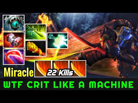Miracle [Juggernaut] WTF Crit Like a Machine Super Carry 7.22 Dota 2