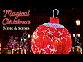 Magical Christmas Scenes & Music Ambience  w/ Christmas Lights & Snow Falling