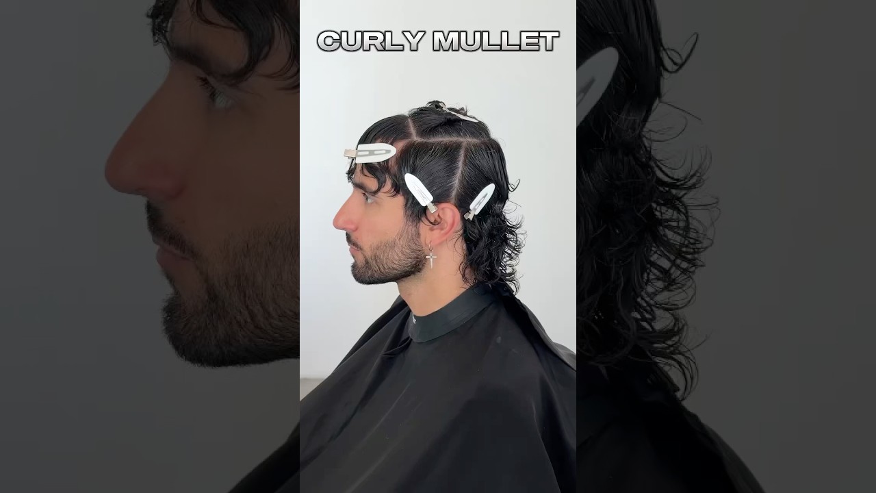 💈Tutorial _ Curly mullet hairstyles! 💈 Gradient academy