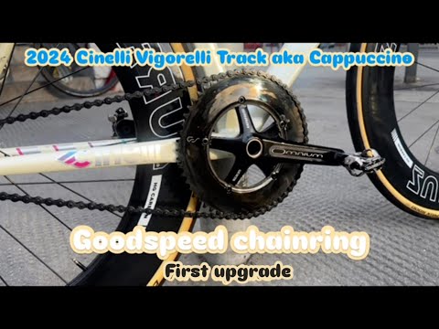 2024 Cinelli Vigorelli Special White (AluminiumTrackBike S01E02) Goodspeed chainring | Fixie Corner