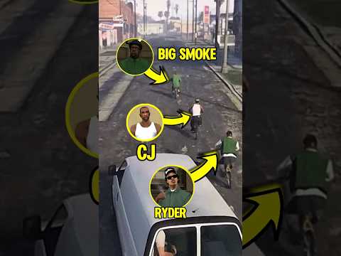 GTA V : CJ, Big Smoke & Ryder reference from GTA San Andreas
