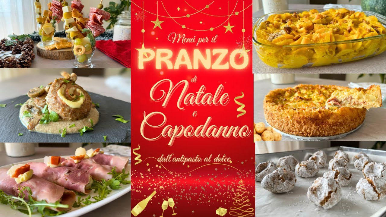 🎄 PRANZO DI NATALE E CAPODANNO  dall’Antipasto al Dolce MENU COMPLETO || Preparalo in Anticipo!