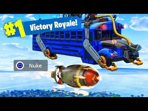 DROPPING A NUKE FROM THE BATTLE BUS! (NEW KILLSTREAK!) - Fortnite: Battle Royale DROPPING A NUKE FROM THE BATTLE BUS! (NEW KILLSTREAK!) - Fortnite: Battle Royale