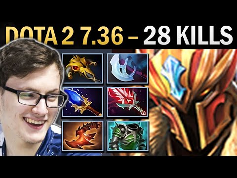 Dragon Knight Gameplay Miracle with 28 Kills and Manta - Dota 7.36