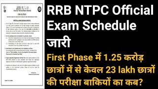 RRB NTPC EXAM DATE