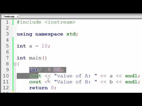 20 Local and Global Variable in C Hindi