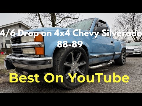 4/6 Belltech Drop on 4x4 OBS 88-98 Chevy Silverado | Step by Step