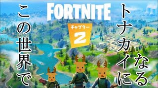 【２人実況】初めてのフォートナイトでトナカイが野を駆け回りただ狩られる【FORTNITE】