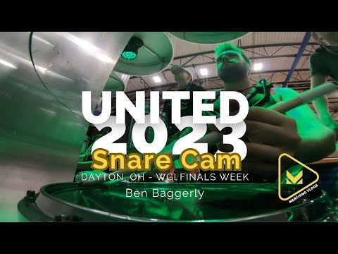 United Percussion 2023 Snare Cam - Ben Baggerly - WGI FINALS WEEK