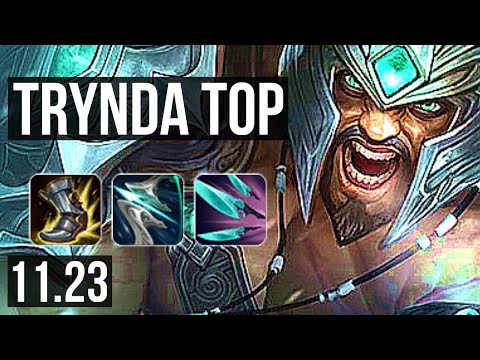 TRYNDAMERE vs GRAVES (TOP) | 7 solo kills, Rank 10 Trynda, 300+ games | KR Challenger | 11.23
