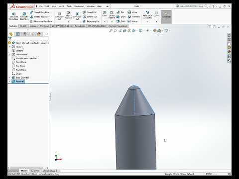 Extrude Revolve: Solidworks Rocket