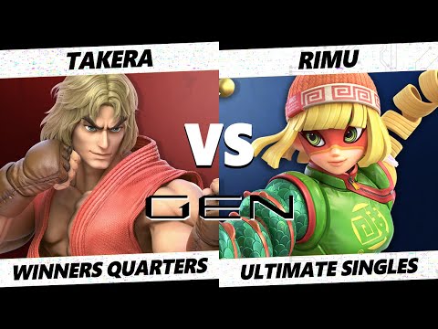 Gen 1.0 - takera (Ken) Vs. Rimu (Min Min) SSBU Ultimate Tournament