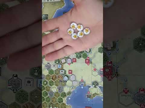 Blitz in the East board game. Teach by playing. Axis first turn. Attrition phase.