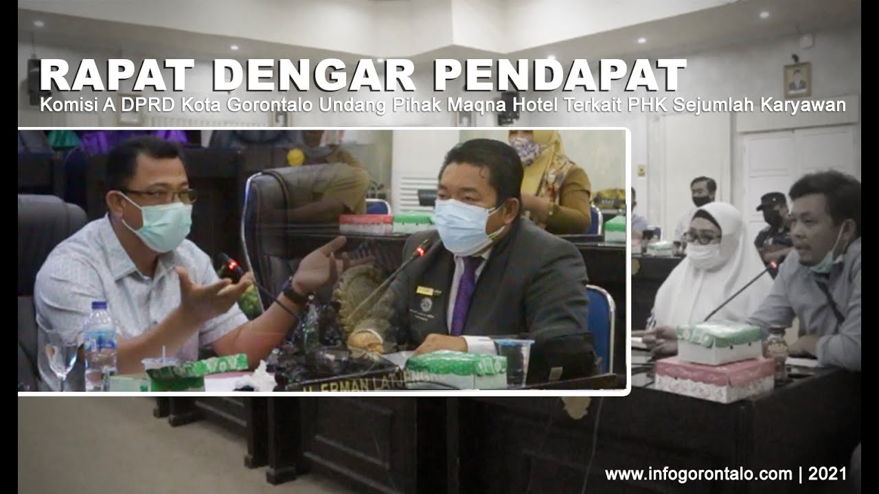 Komisi A DPRD Kota Gorontalo Gelar RDP Soal PHK Karyawan Maqna Hotel
