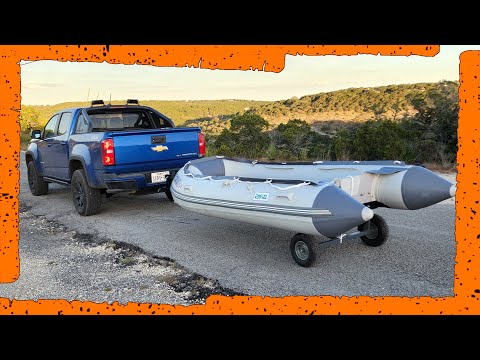 VEVOR Inflatable Boat Launching Trailer | This Trailer Fits In The Trunk Of Your Car!