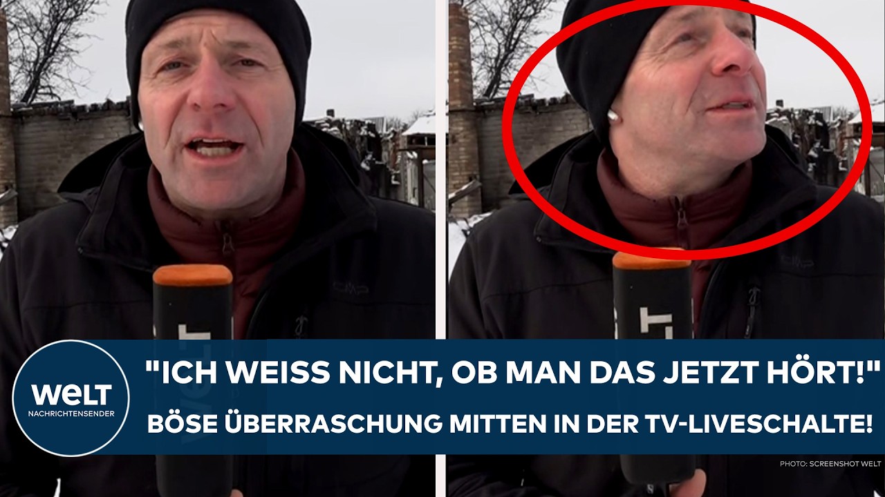 PUTINS KRIEG: "Ich weiß nicht, ob man das jetzt hört!" Bei Live-Schalte plötzlich Flugabwehrfeuer!