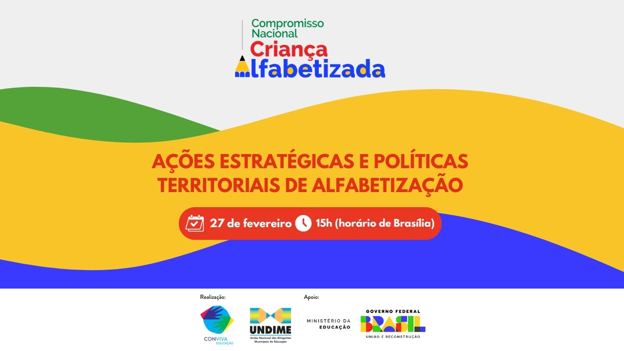 CNCA - Ações estratégicas e políticas territoriais de alfabetização