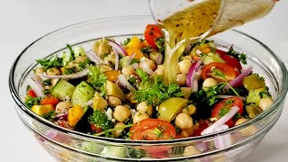 Mediterranean Chickpea Salad Recipe!