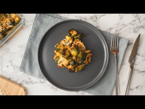 Cheesy Keto Brussels Sprouts Casserole Recipe 🧀