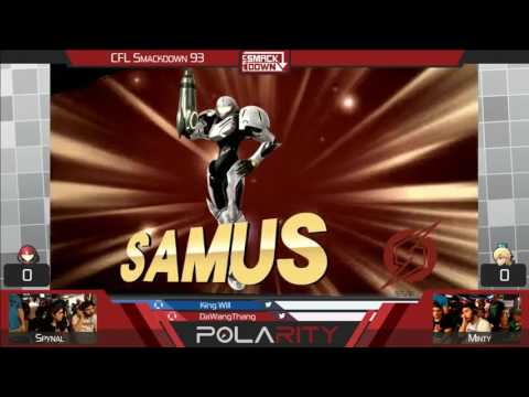 CFL Smackdown 93 WiiU - Spynal (Samus) vs Minty (Rosalina) - Winners R1
