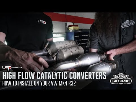 VW MK4 R32 High Flow Cat Install ft. HumbleMechanic // USP Motorsports