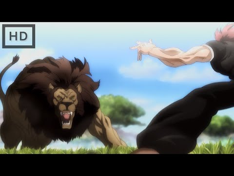 BAKI Visualising The Image Of YUJIRO | Meanwhile Yujiro At Africa Hunting A Lion|#baki #yujirohanma
