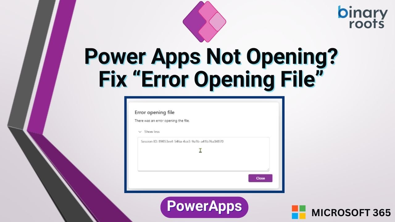Power Apps Not Opening? Fix “Error Opening File” by Exporting & Re-Importing Your App