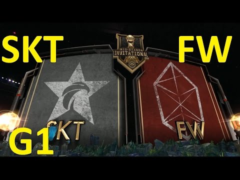 SKT vs FW Game 1 Highlights MSI 2017 Semifinal #1 Knockout Stage