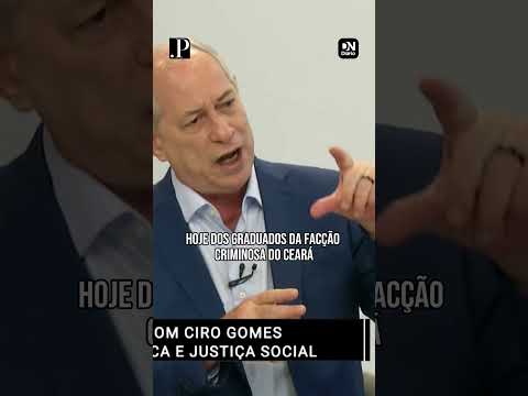 Em sabatina, Ciro Gomes diz que segurança não é problema só nacional: 'O crime compensa no Ceará'