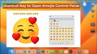 How to Open Emoji Control Panel | How to Use Emojis on MacBook