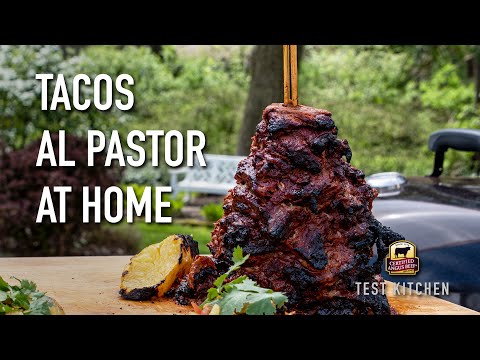 Homemade Beef Tacos Al Pastor Recipe Grill Setup