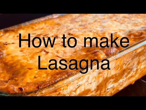 How to make Lasagna / Lasagna with Ricotta Cheese /...