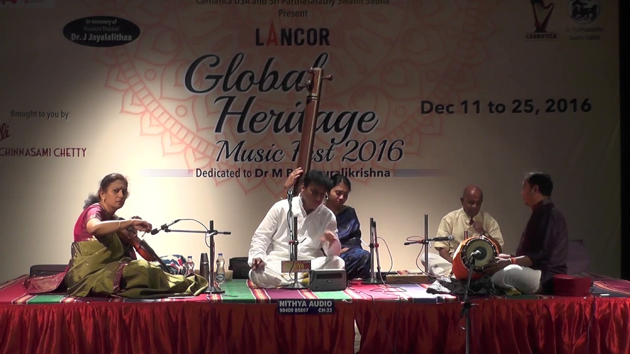 Carnatic Vocal  l Ashok Ramani l Global Heritage Music Fest 2016 l Web Streaming