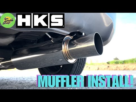 HKS Muffler install on the GD3 Honda Fit